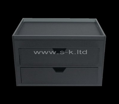 Custom black acrylic drawer box