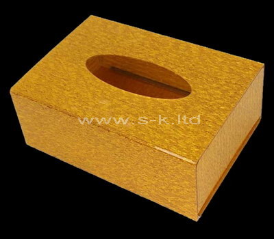 Custom gold acrylic napkin box