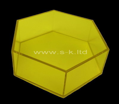Custom hexagon acrylic box
