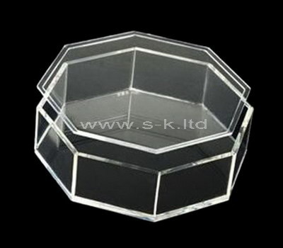 Custom clear acrylic octagon box