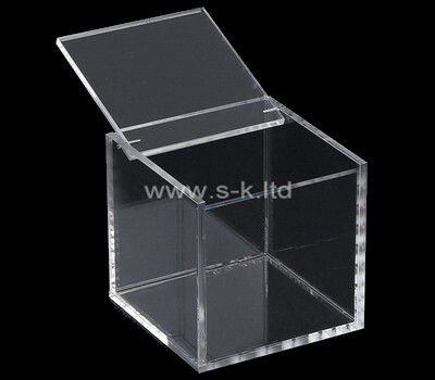 Custom square clear acrylic box with lid