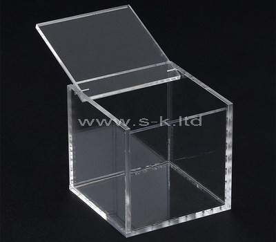 Custom square clear acrylic box with lid