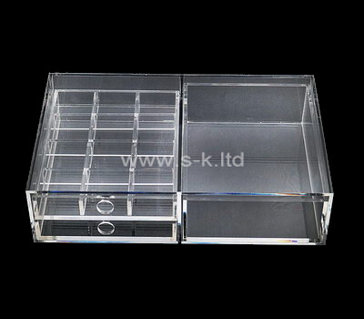 Custom clear acrylic organizer box