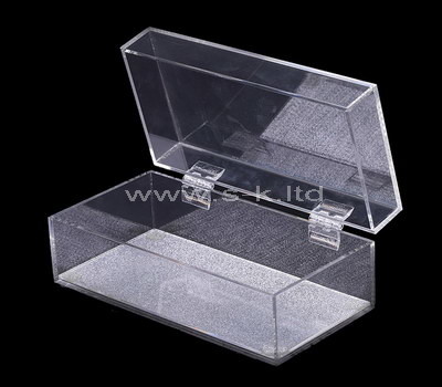 Custom clear acrylic display case with lid