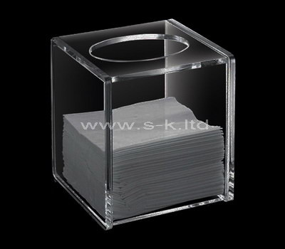 Custom clear acrylic napkin holder box