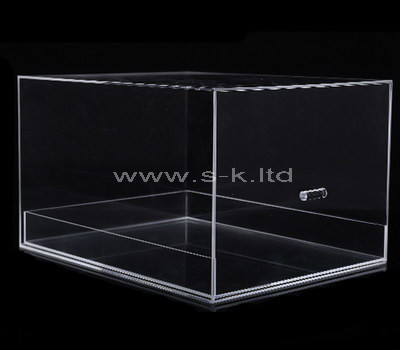 Custom clear acrylic single drawer box