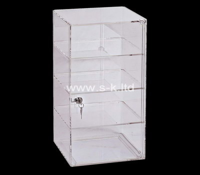 Vitrine acrylique verrouillable à 4 niveaux sur mesure