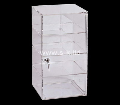 Custom 4 tiers lockable acrylic display cabinet