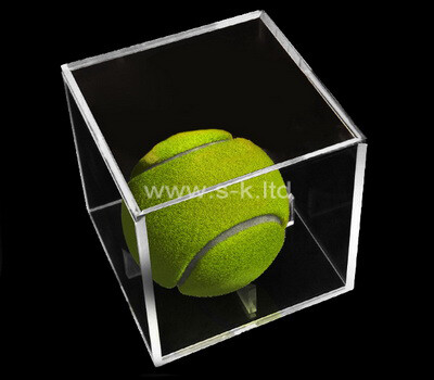Custom clear acrylic tennisball display case