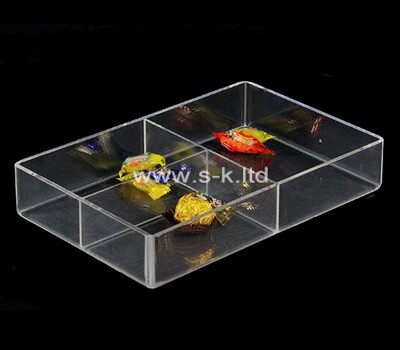 Custom 3 grids clear plexiglass boxes