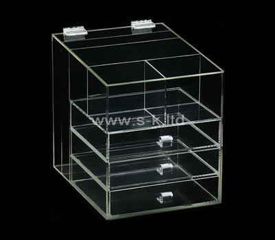Custom clear acrylic 3 drawers organizers