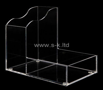 Custom 2 grids clear lucite display case