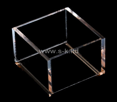 Custom square clear plexiglass display box