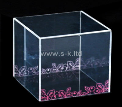 Custom square clear lucite box