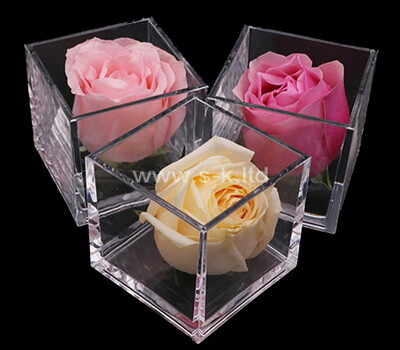 Custom clear lucite roses boxes