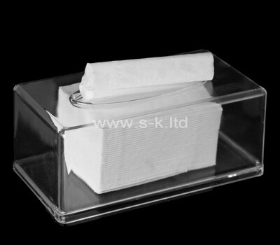 Custom clear lucite tissue paper box
