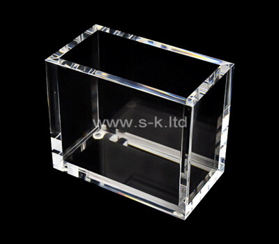 Custom narrow clear lucite display case