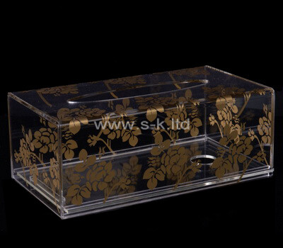 Custom clear acrylic UV printing tissue box