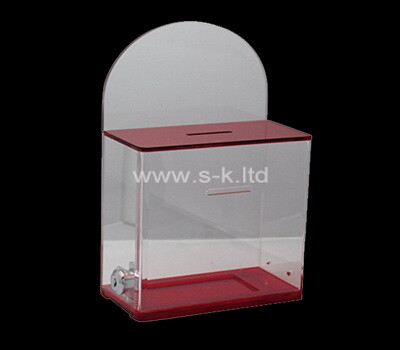 Custom acrylic lockable voting box