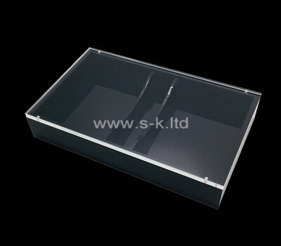 Custom 2 compartments plexiglass display box