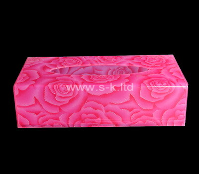 custom color acrylic tissue holder box
