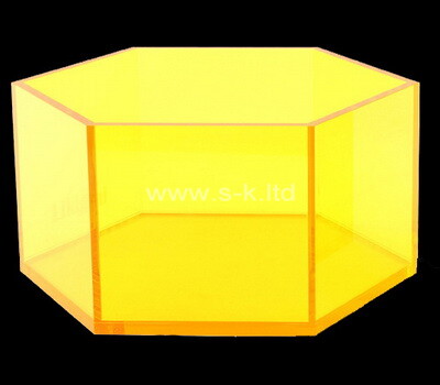 Acrylic manufacturer customize hexagon plexiglass boxes