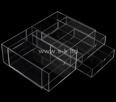 Plexiglass manufacturer customize lucite drawer boxes