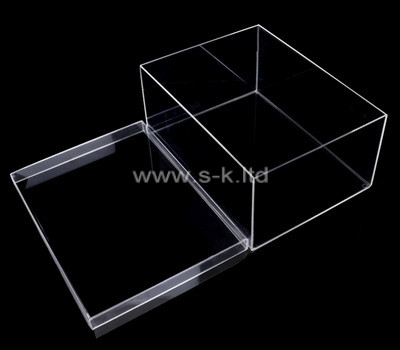 Acrylic manufacturer customize plexiglass storage box with lid