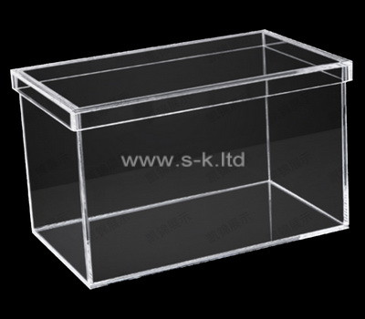 Acrylic supplier customize plexiglass showcase with lid