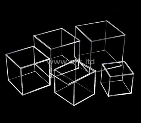 Plexiglass manufacturer customize lucite square boxes