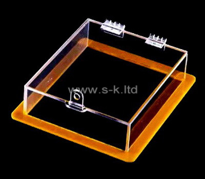 Plexiglass factory customize acrylic show case with lid