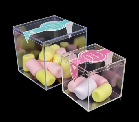 Plexiglass supplier customize acrylic wedding candy box