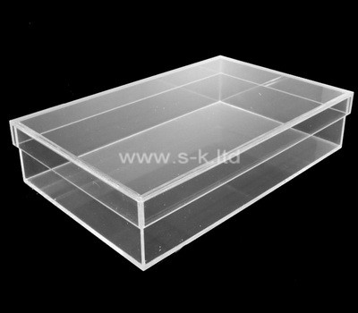 Plexiglass supplier customize acrylic box with lid