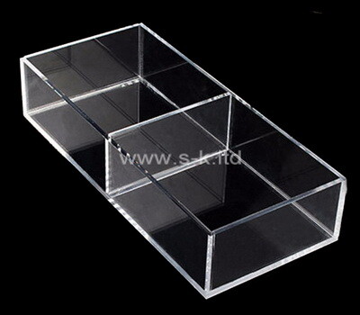 Plexiglass factory customize acrylic box with divider
