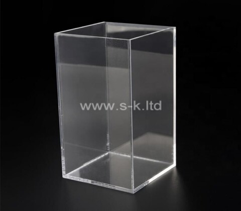 Plexiglass factory customize table top lucite pen holder box