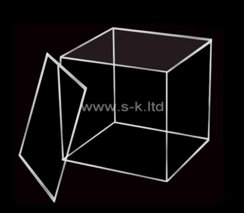Plexiglass factory customize clear square acrylic box with lid
