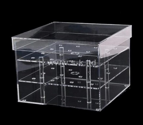 Plexiglass factory customize acrylic flower box with lid