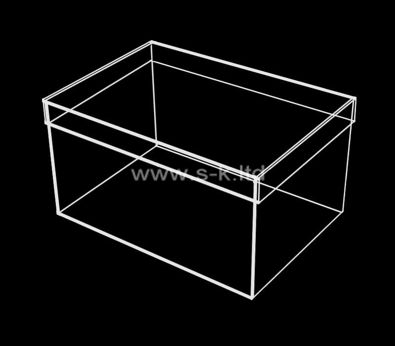 Fabricant acrylique personnaliser vitrine lucite avec couvercle
