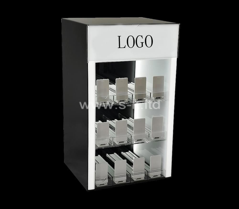 Proveedor de acrílico vitrina iluminada personalizada