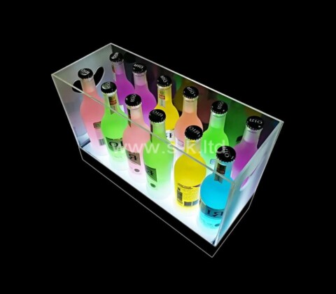 Acrylic supplier custom champagne luminous ice bucket wine bottle props