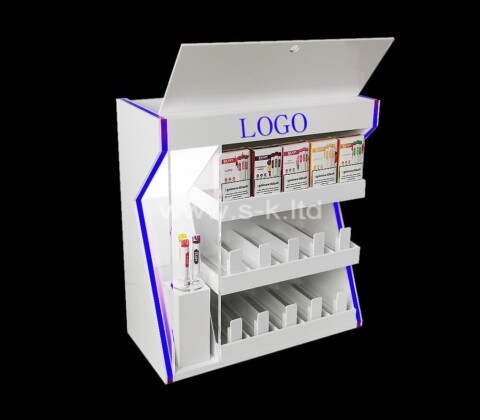 Acrylic manufacturer custom lit curio cabinet