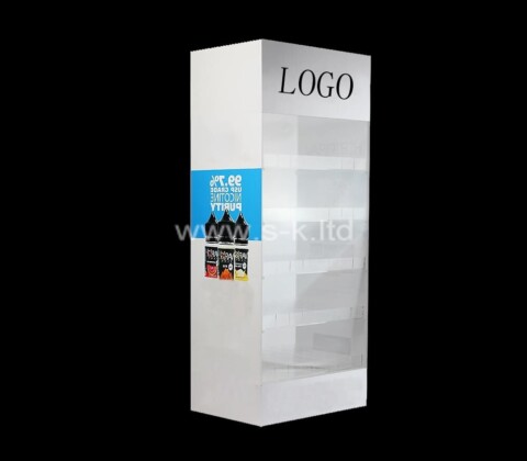 Acrylic manufacturer custom white led display cabinet
