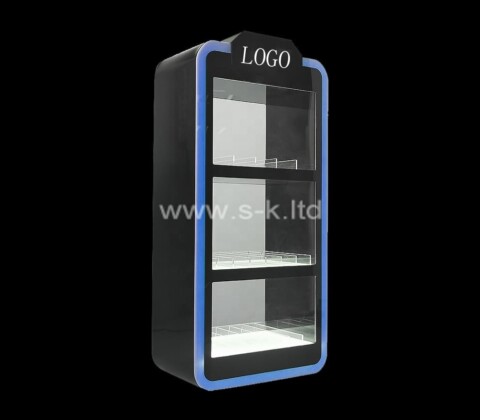 Acrylic manufacturer custom small display cabinet with lights