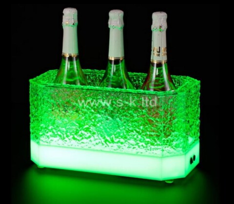Acrylic manufacturer custom luminous ice bucket bar luminous ice bucket