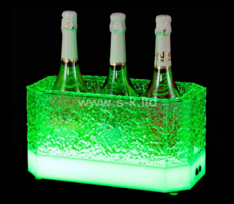 Acrylic manufacturer custom luminous ice bucket bar luminous ice bucket