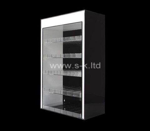 OEM custom acrylic curio cabinet with light