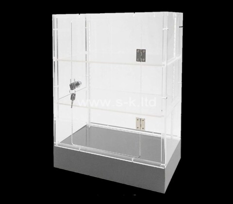 OEM supplier customized acrylic LED lockable display cabinet