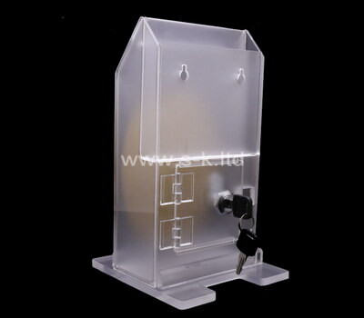 OEM supplier customized acrylic lockable charity box