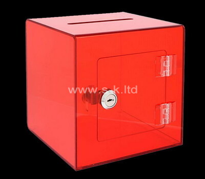 OEM supplier customized lockable acrylic large donation box