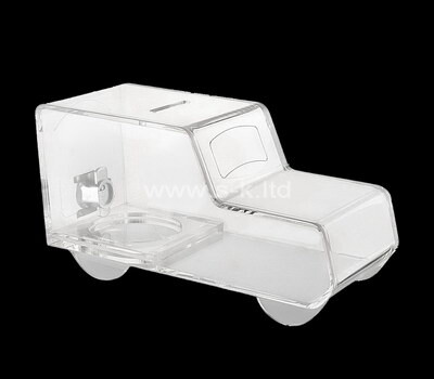 OEM supplier customized car shape acrylic money gift box